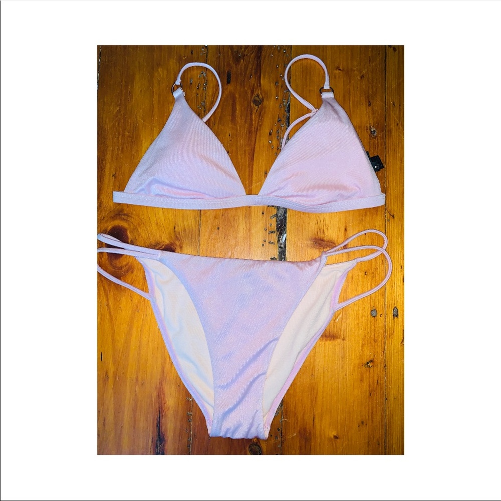 light pink L.A HEARTS bikini set! Size M